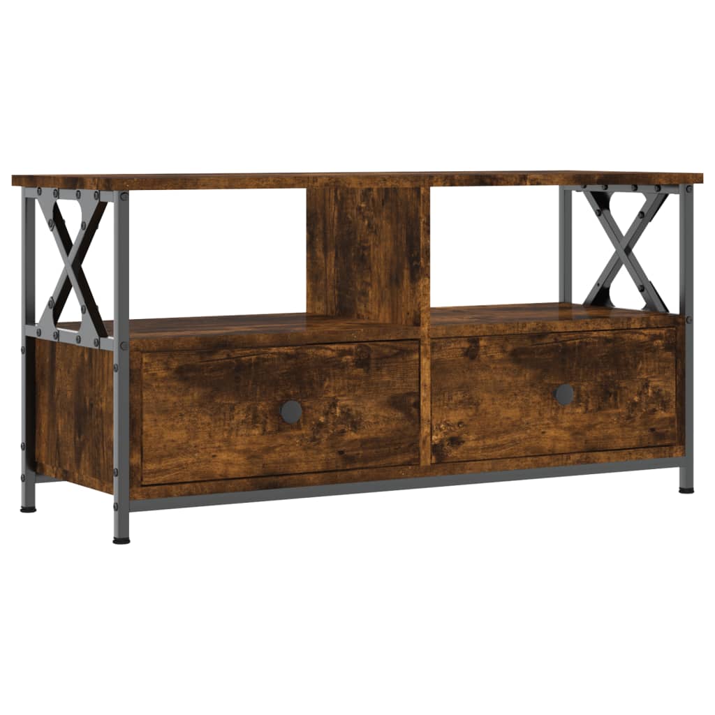 TV-Schrank Sonoma-Eiche 90x33x45 cm Holzwerkstoff & Eisen