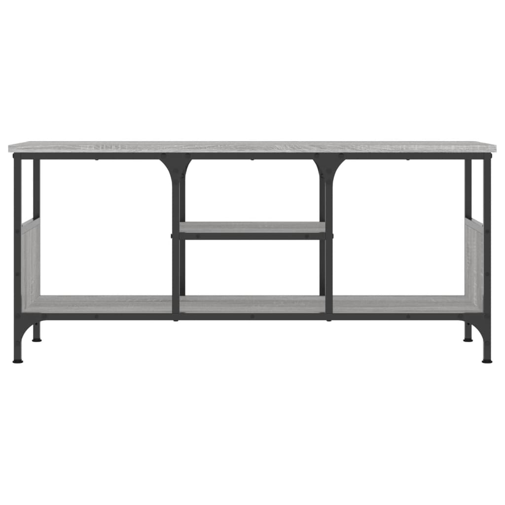TV-Schrank Grau Sonoma 100x35x45 cm Holzwerkstoff & Eisen