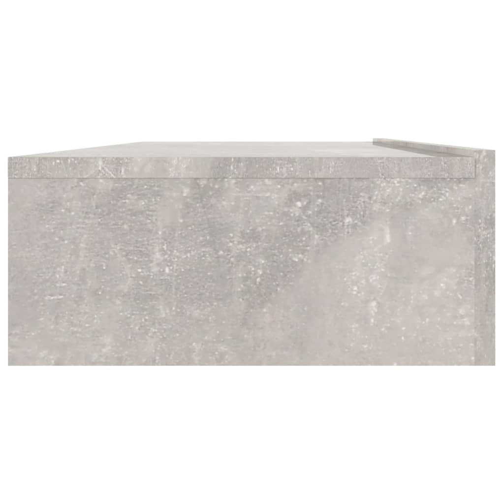 TV-Schrank mit LED-Leuchten Betongrau 120x35x15,5 cm