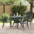 Gartenstuhl 4 pcs Anthrazit 56 x 65 x 89 cm Stahl