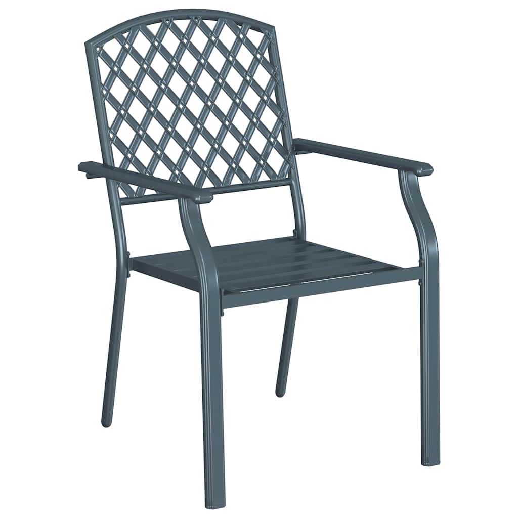 Gartenstuhl 4 pcs Anthrazit 56 x 65 x 89 cm Stahl