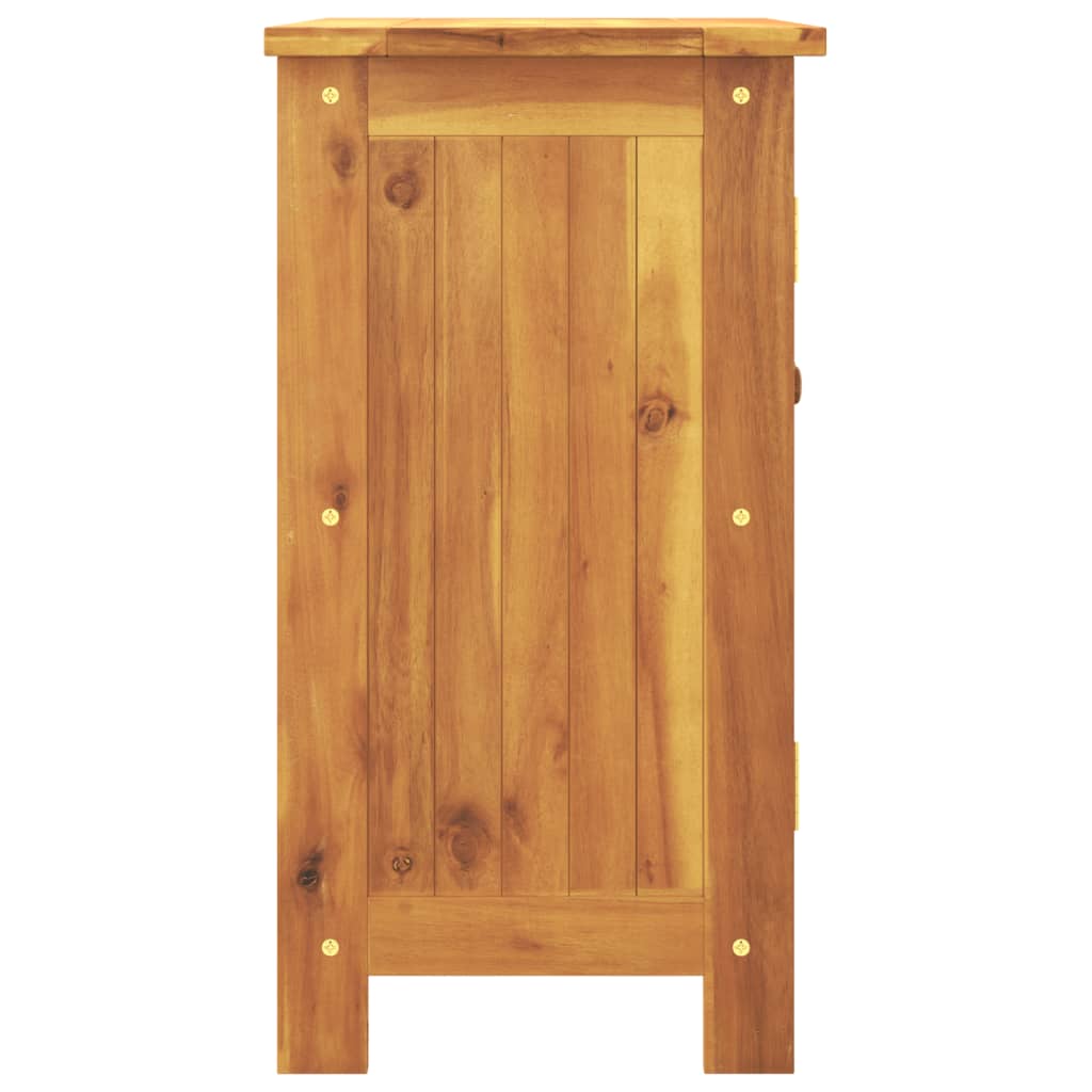 Gartenschrank 75x35x70 cm Massivholz Akazie
