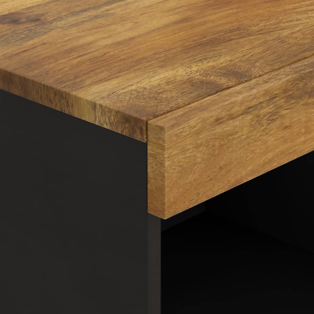 TV-Schrank 85x33x43,5 cm Massivholz Mango