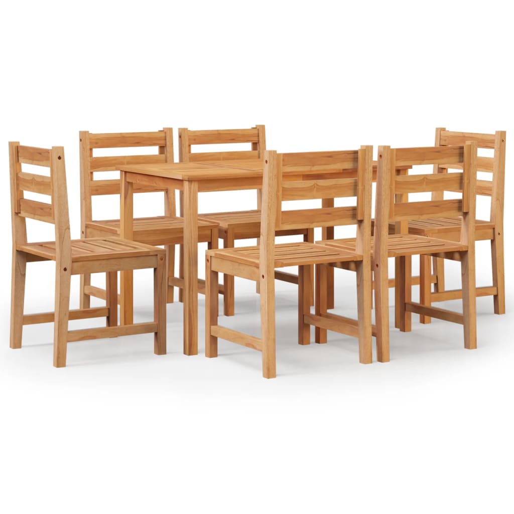 7-tlg. Garten-Essgruppe Massivholz Teak