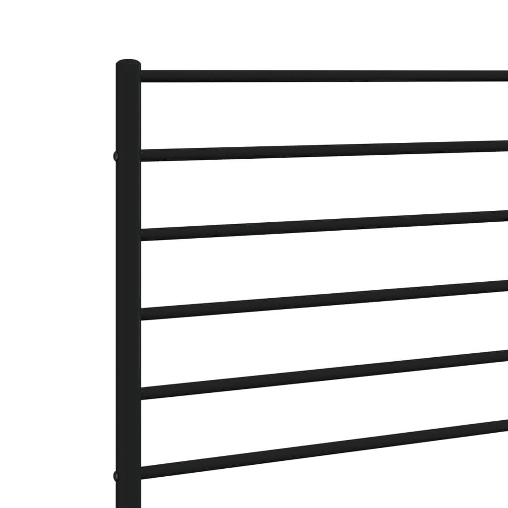 Ersatz-Kopfteil Metall Schwarz 80 cm