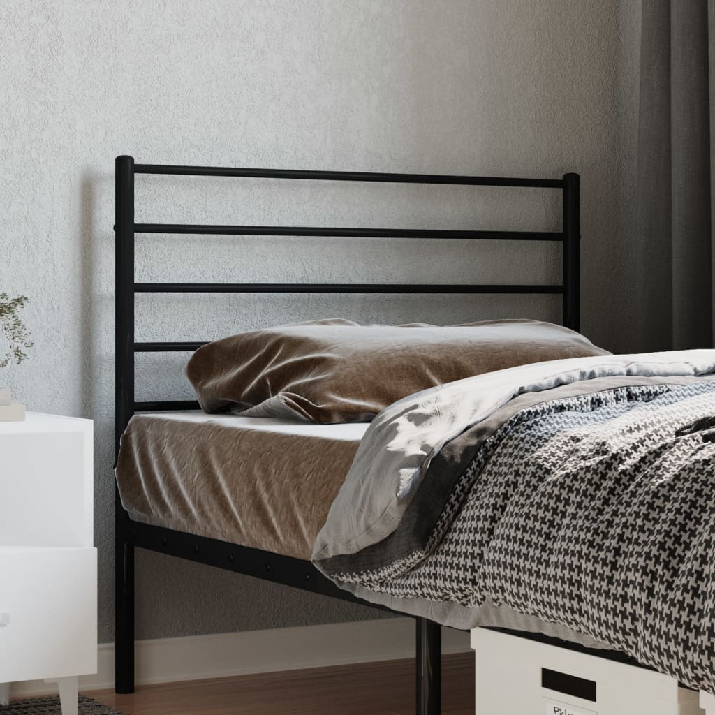 Ersatz-Kopfteil Metall Schwarz 80 cm