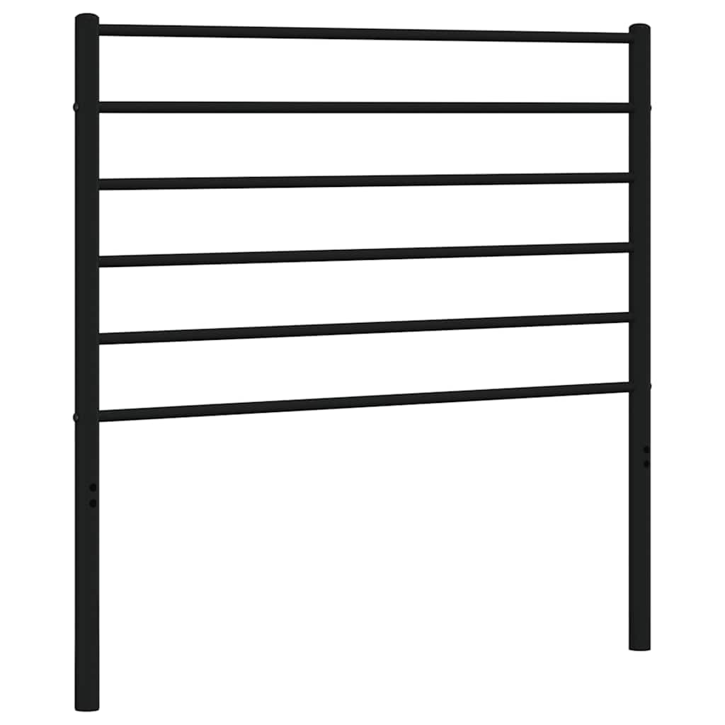 Ersatz-Kopfteil Metall Schwarz 90 cm