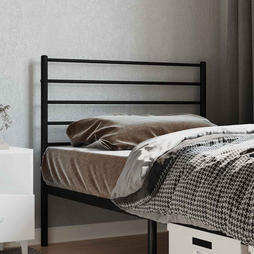 Ersatz-Kopfteil Metall Schwarz 90 cm