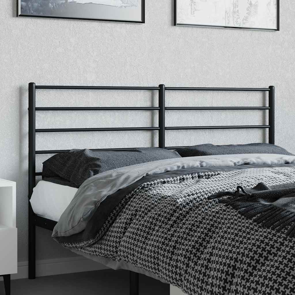 Ersatz-Kopfteil Metall Schwarz 120 cm