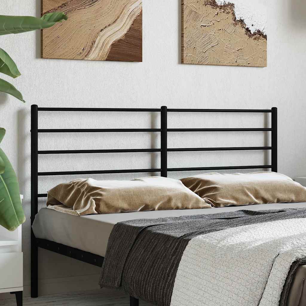 Ersatz-Kopfteil Metall Schwarz 120 cm