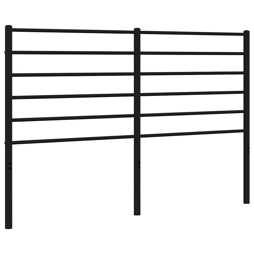 Ersatz-Kopfteil Metall Schwarz 150 cm