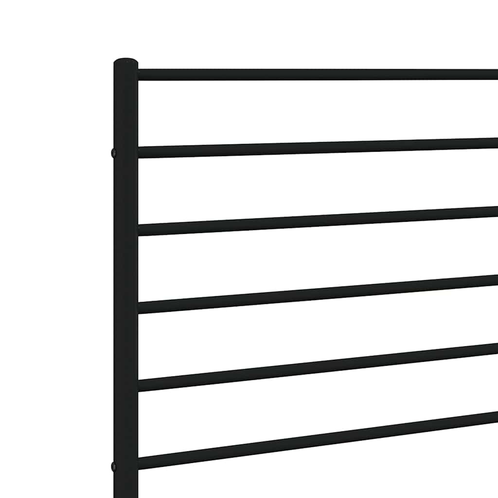 Ersatz-Kopfteil Metall Schwarz 150 cm