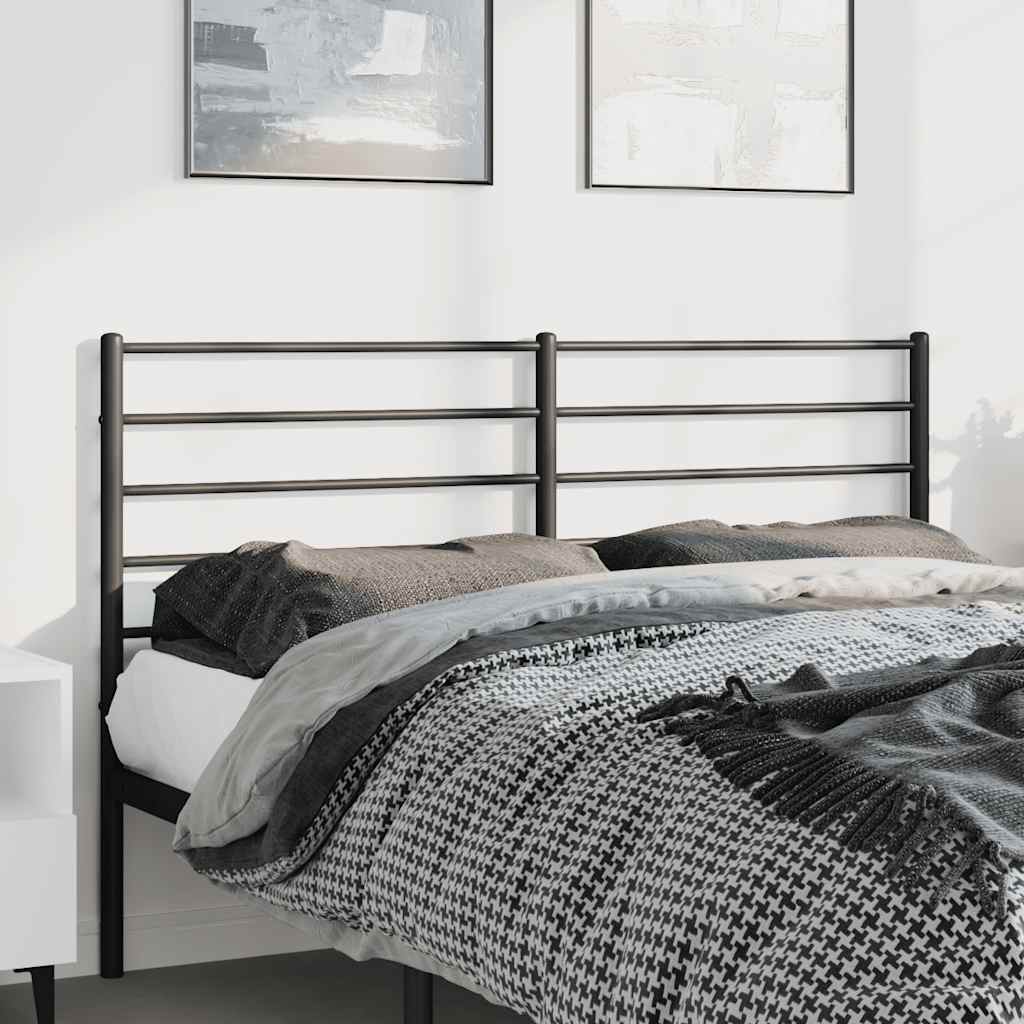 Ersatz-Kopfteil Metall Schwarz 150 cm