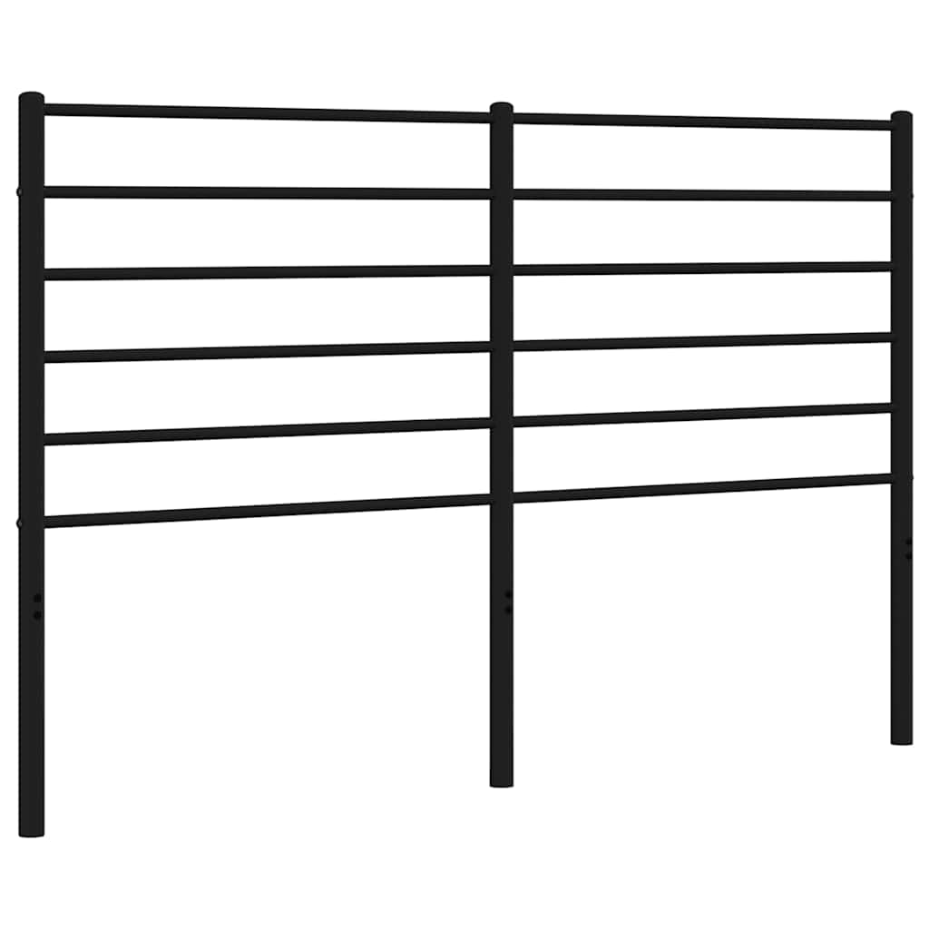 Ersatz-Kopfteil Metall Schwarz 160 cm