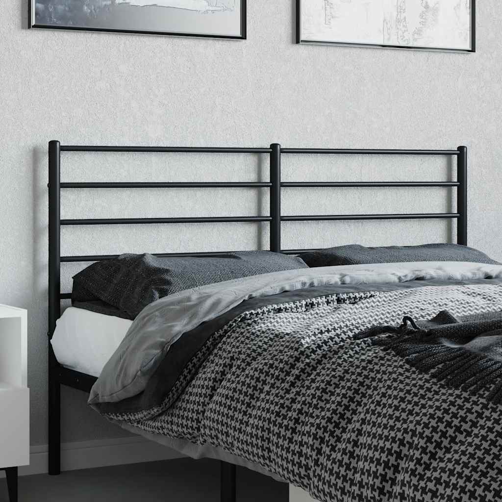 Ersatz-Kopfteil Metall Schwarz 160 cm
