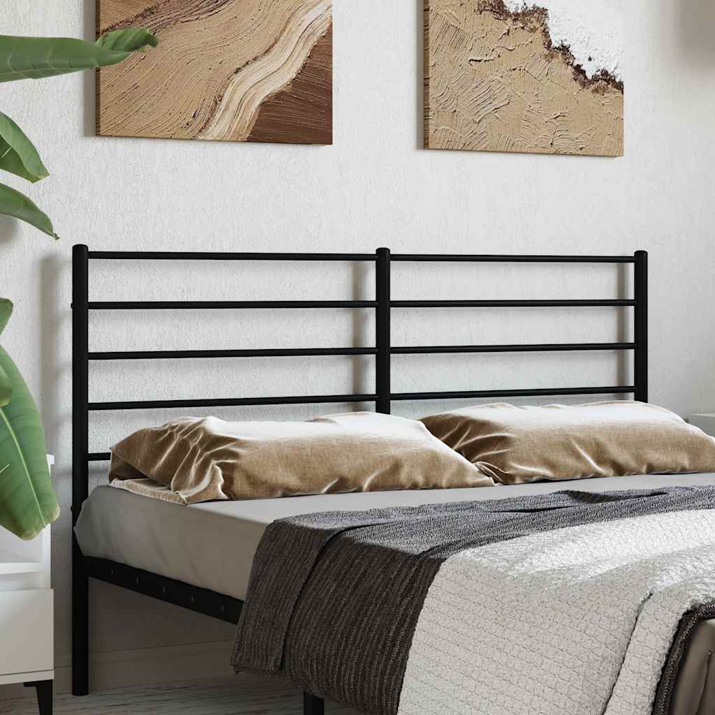 Ersatz-Kopfteil Metall Schwarz 160 cm
