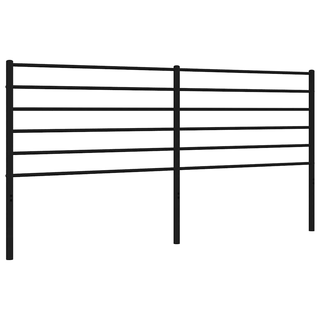 Ersatz-Kopfteil Metall Schwarz 193 cm
