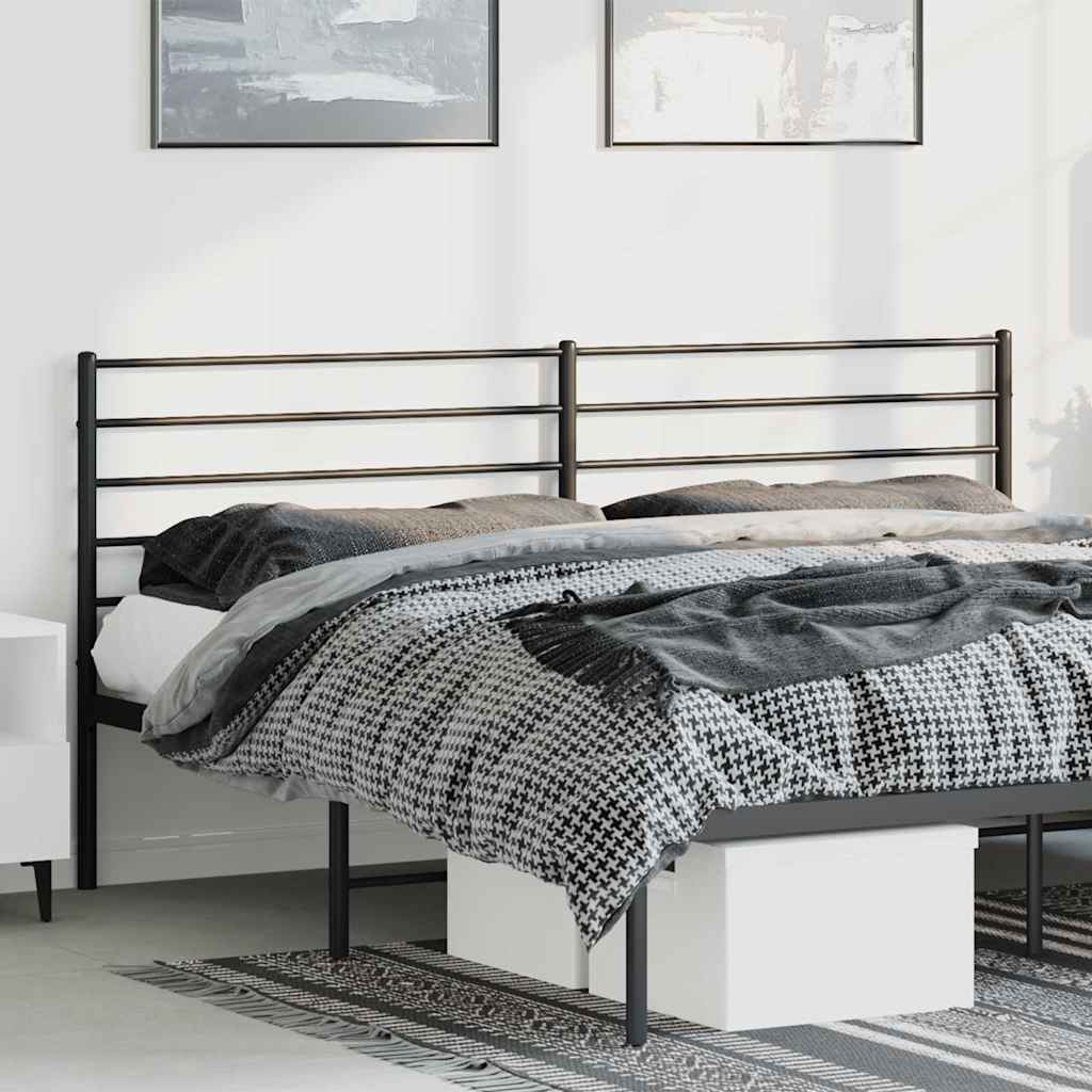 Ersatz-Kopfteil Metall Schwarz 193 cm