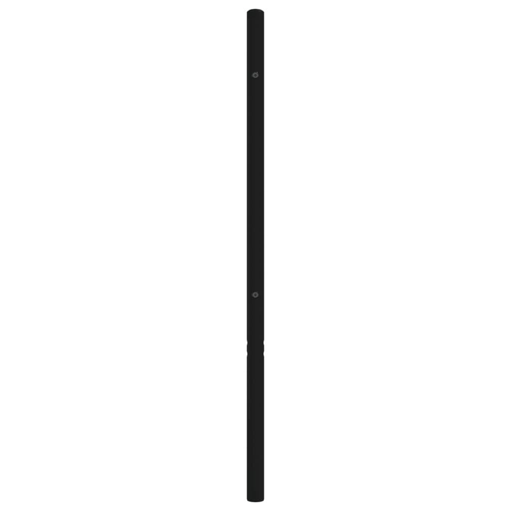Ersatz-Kopfteil Metall Schwarz 200 cm
