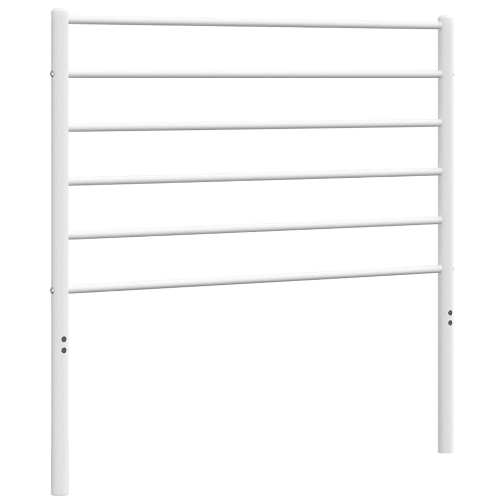 Ersatz-Kopfteil Metall Weiß 100 cm