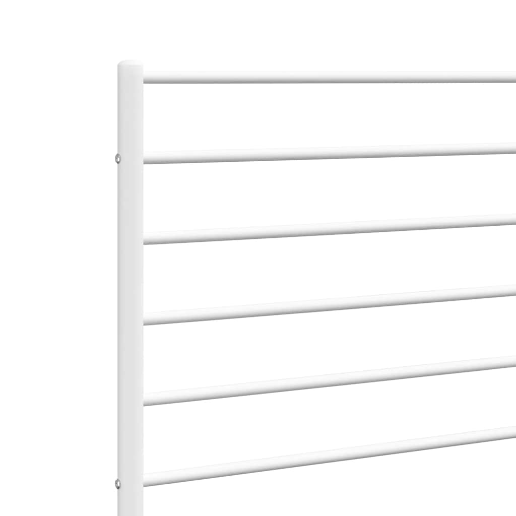 Ersatz-Kopfteil Metall Weiß 100 cm