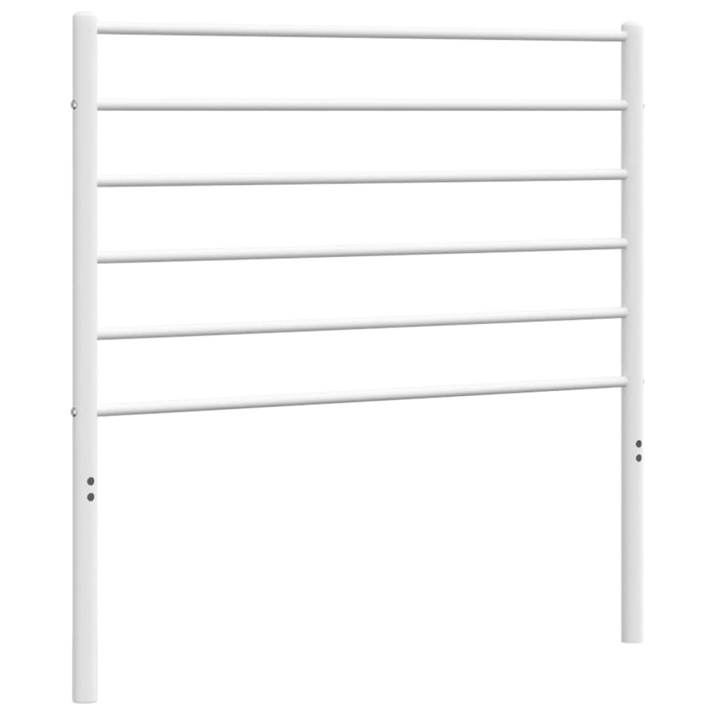 Ersatz-Kopfteil Metall Weiß 107 cm