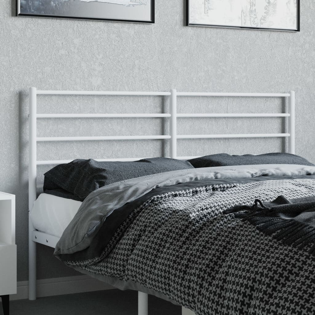Ersatz-Kopfteil Metall Weiß 120 cm
