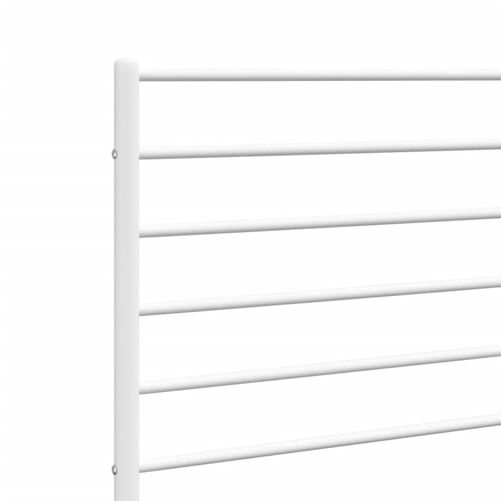 Ersatz-Kopfteil Metall Weiß 120 cm