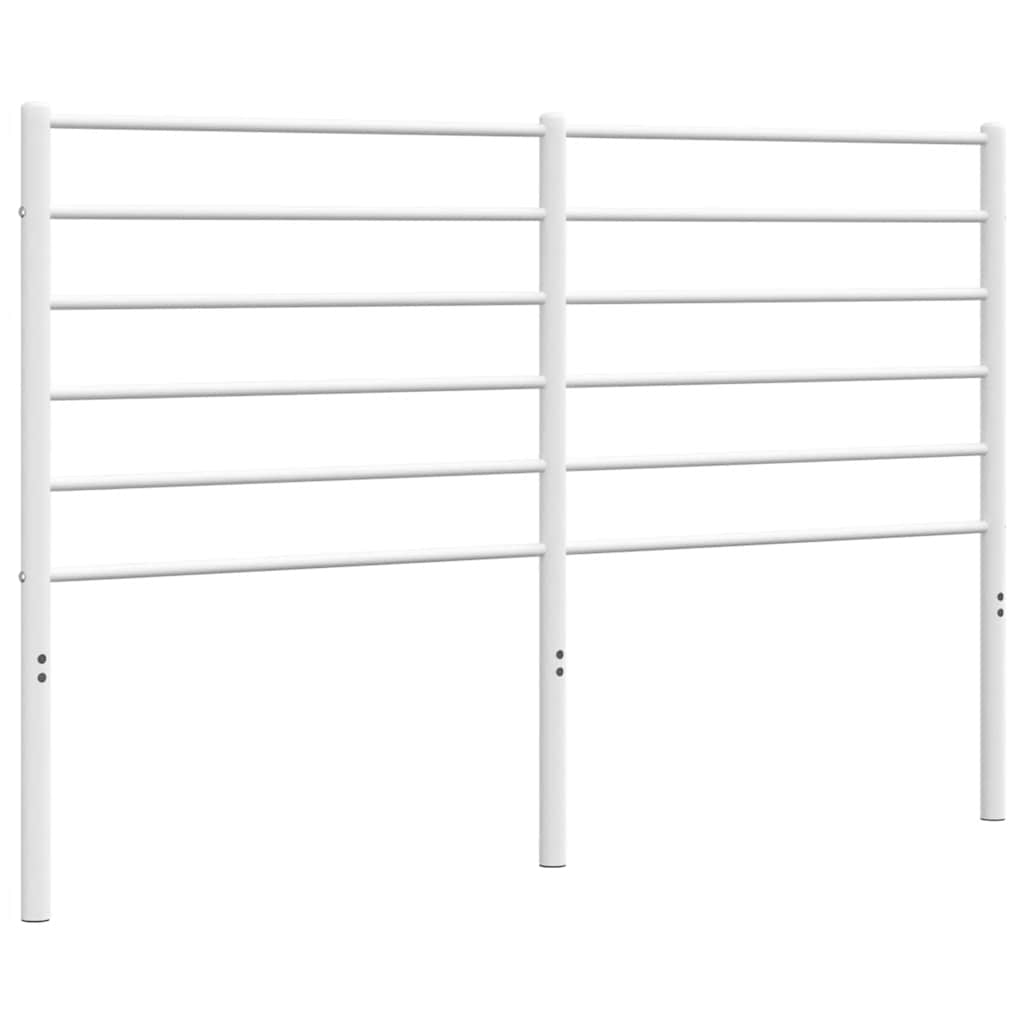 Ersatz-Kopfteil Metall Weiß 135 cm