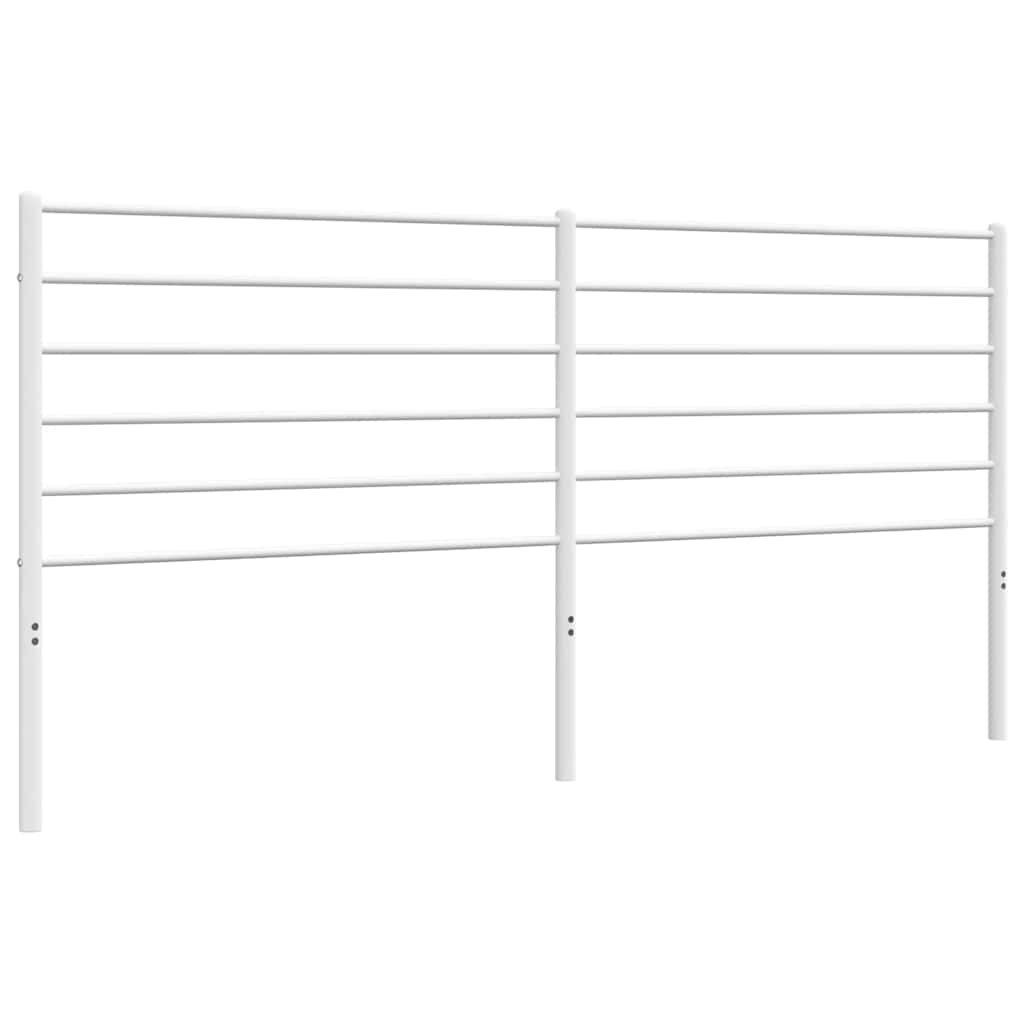 Ersatz-Kopfteil Metall Weiß 200 cm