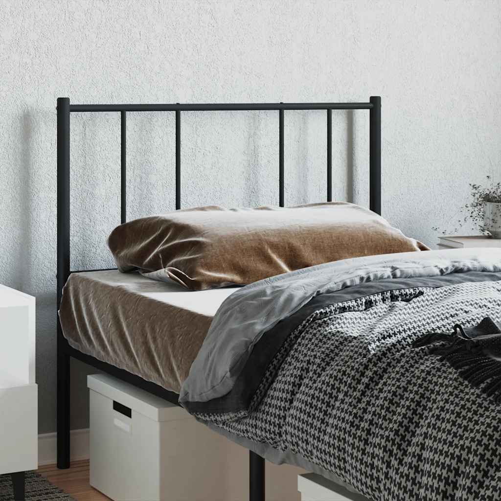 Ersatz-Kopfteil Metall Schwarz 90 cm