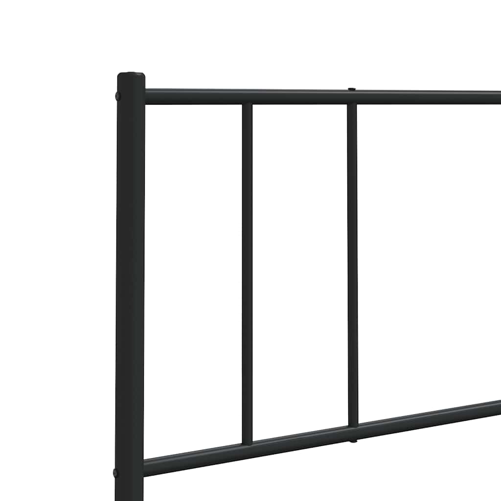 Ersatz-Kopfteil Metall Schwarz 100 cm
