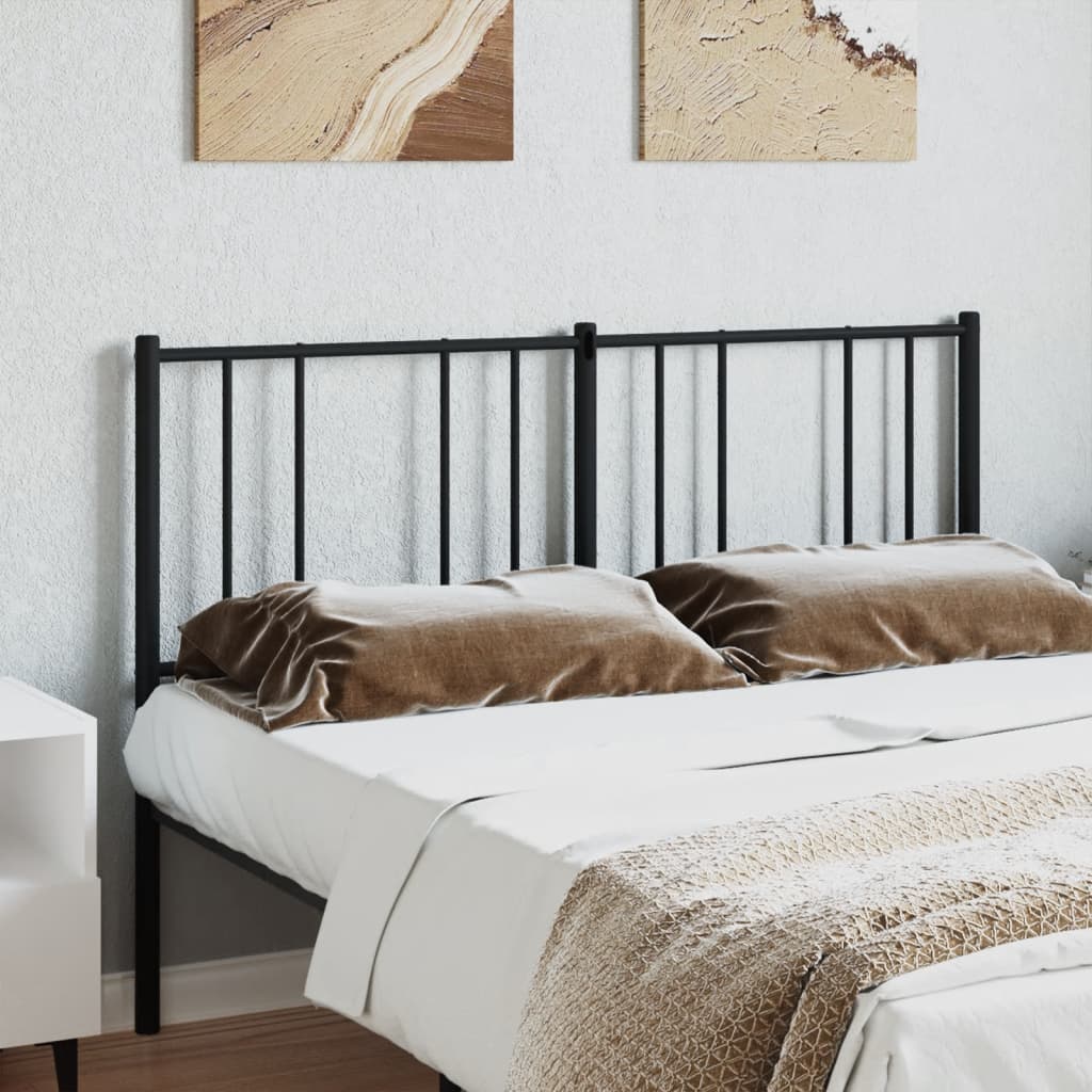 Ersatz-Kopfteil Metall Schwarz 135 cm