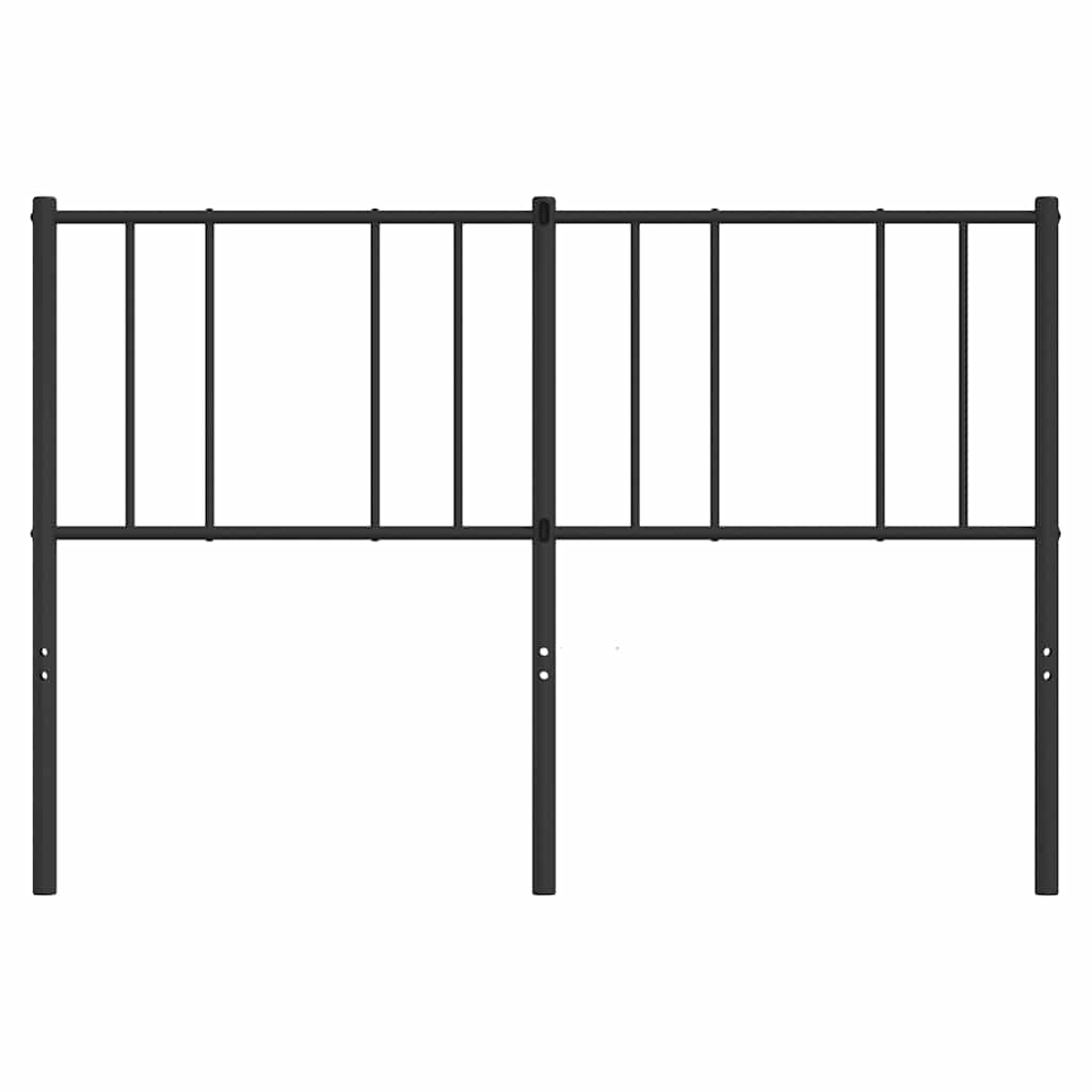 Ersatz-Kopfteil Metall Schwarz 140 cm