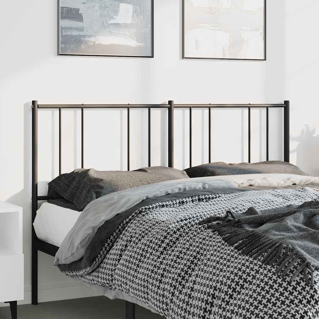 Ersatz-Kopfteil Metall Schwarz 150 cm
