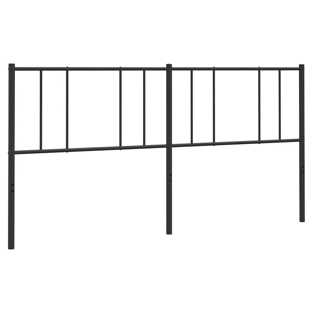 Ersatz-Kopfteil Metall Schwarz 180 cm