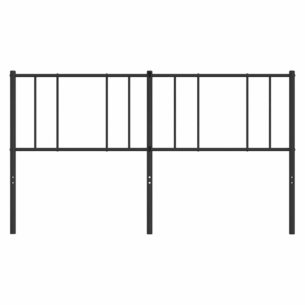 Ersatz-Kopfteil Metall Schwarz 180 cm