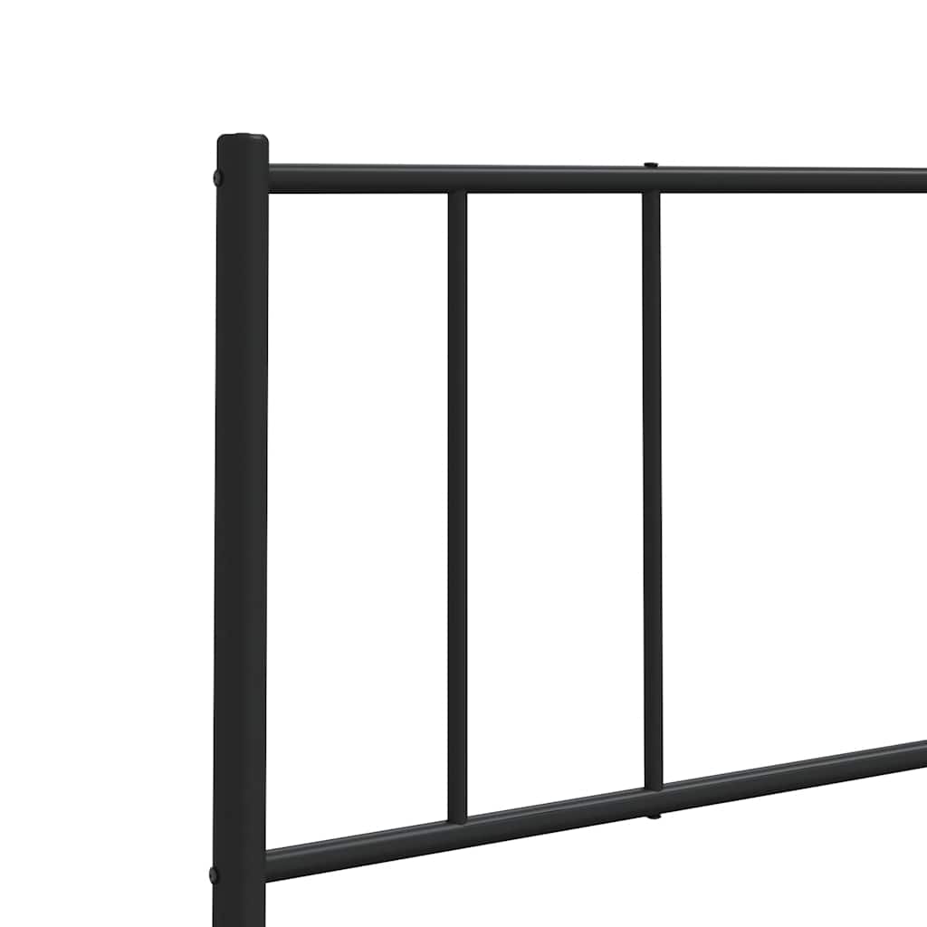 Ersatz-Kopfteil Metall Schwarz 180 cm