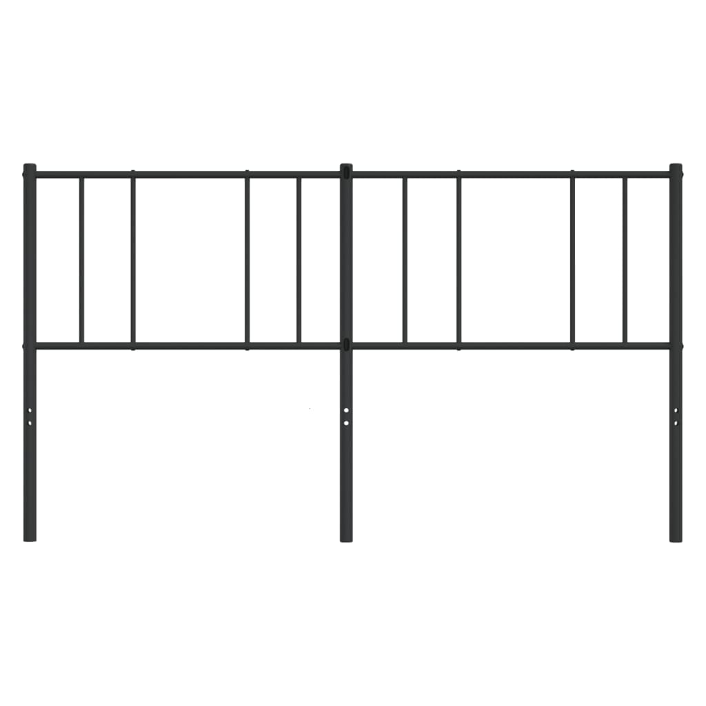 Ersatz-Kopfteil Metall Schwarz 200 cm