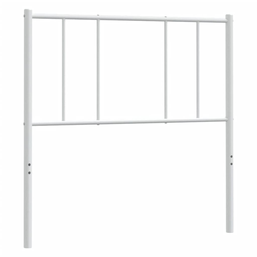 Ersatz-Kopfteil Metall Weiß 90 cm
