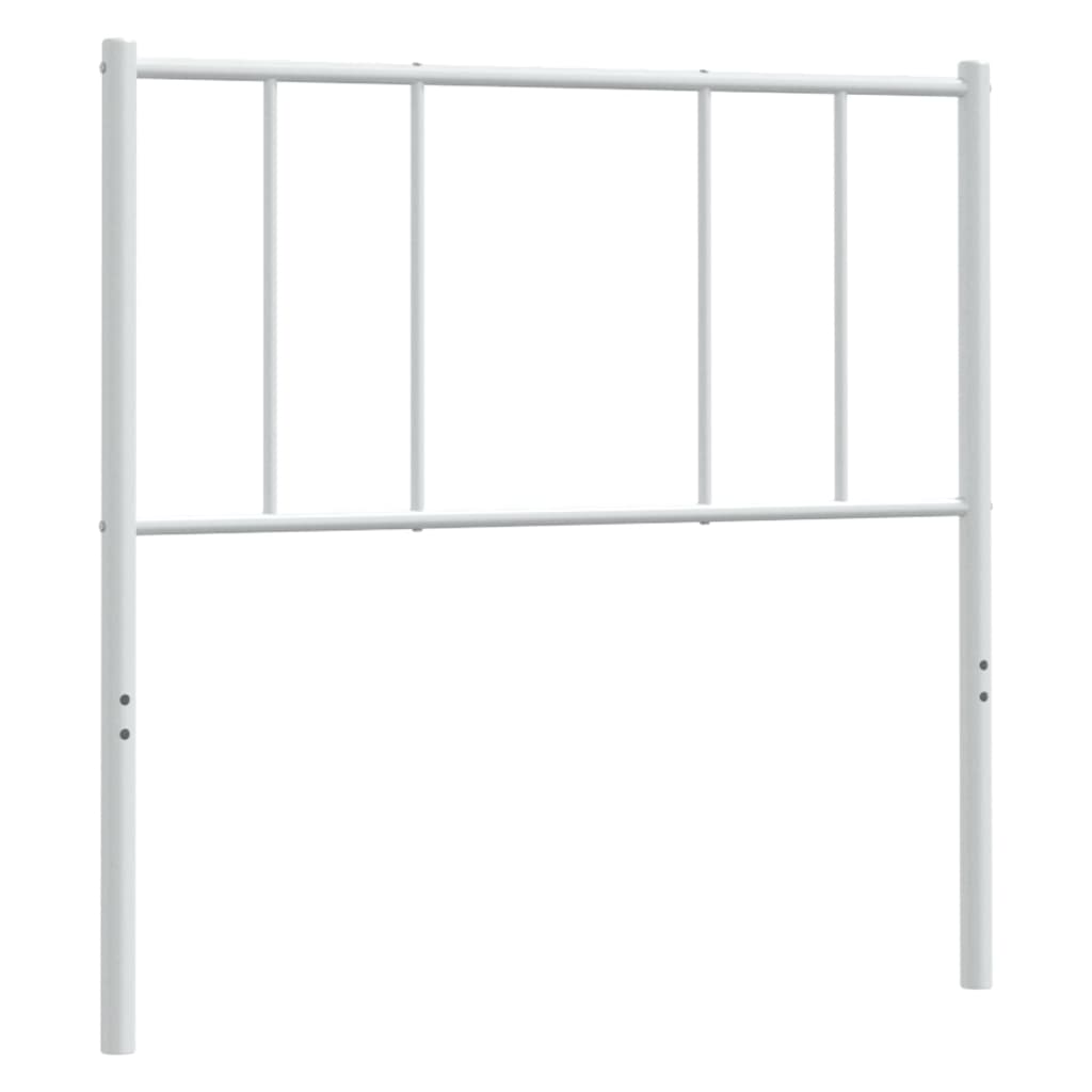 Ersatz-Kopfteil Metall Weiß 107 cm