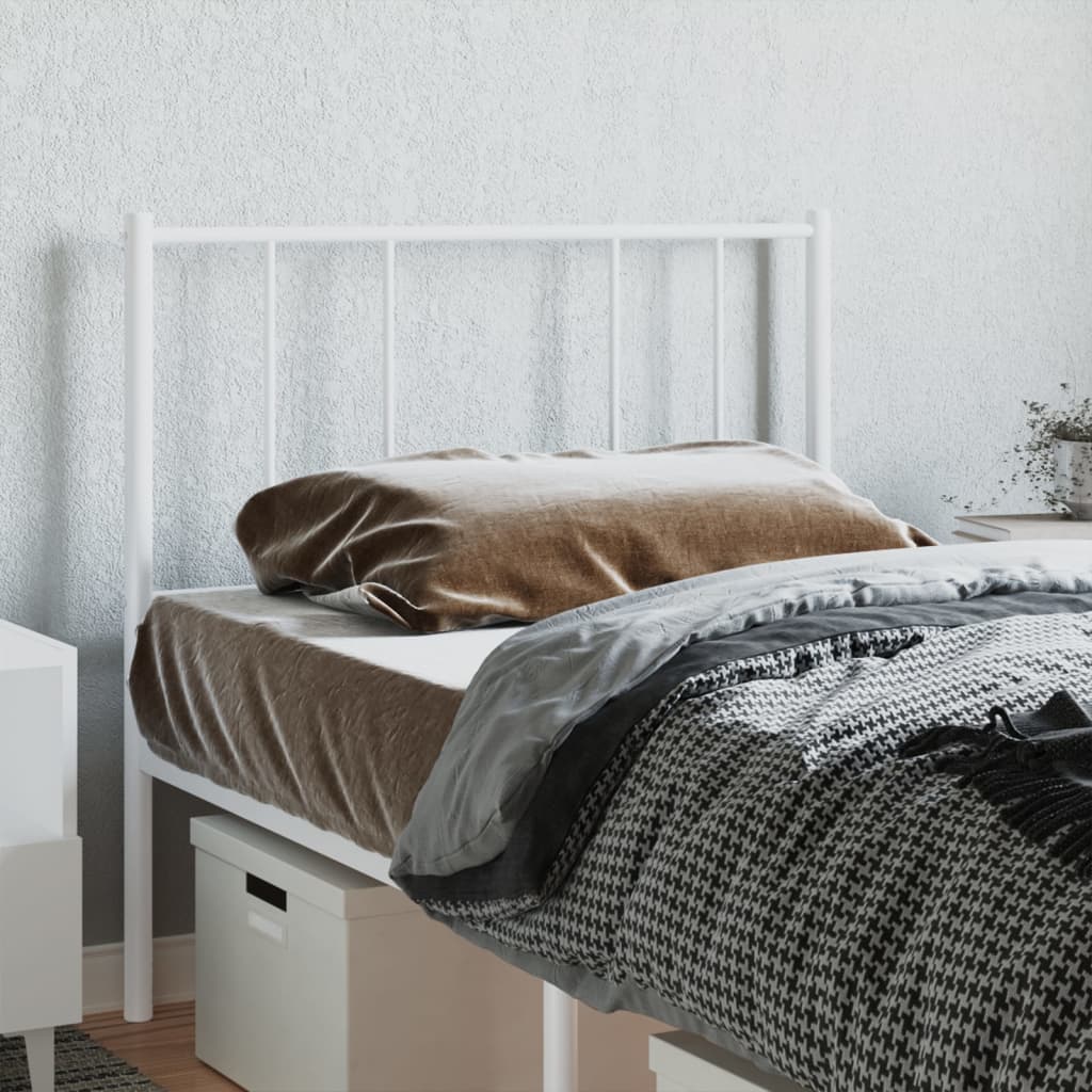 Ersatz-Kopfteil Metall Weiß 107 cm