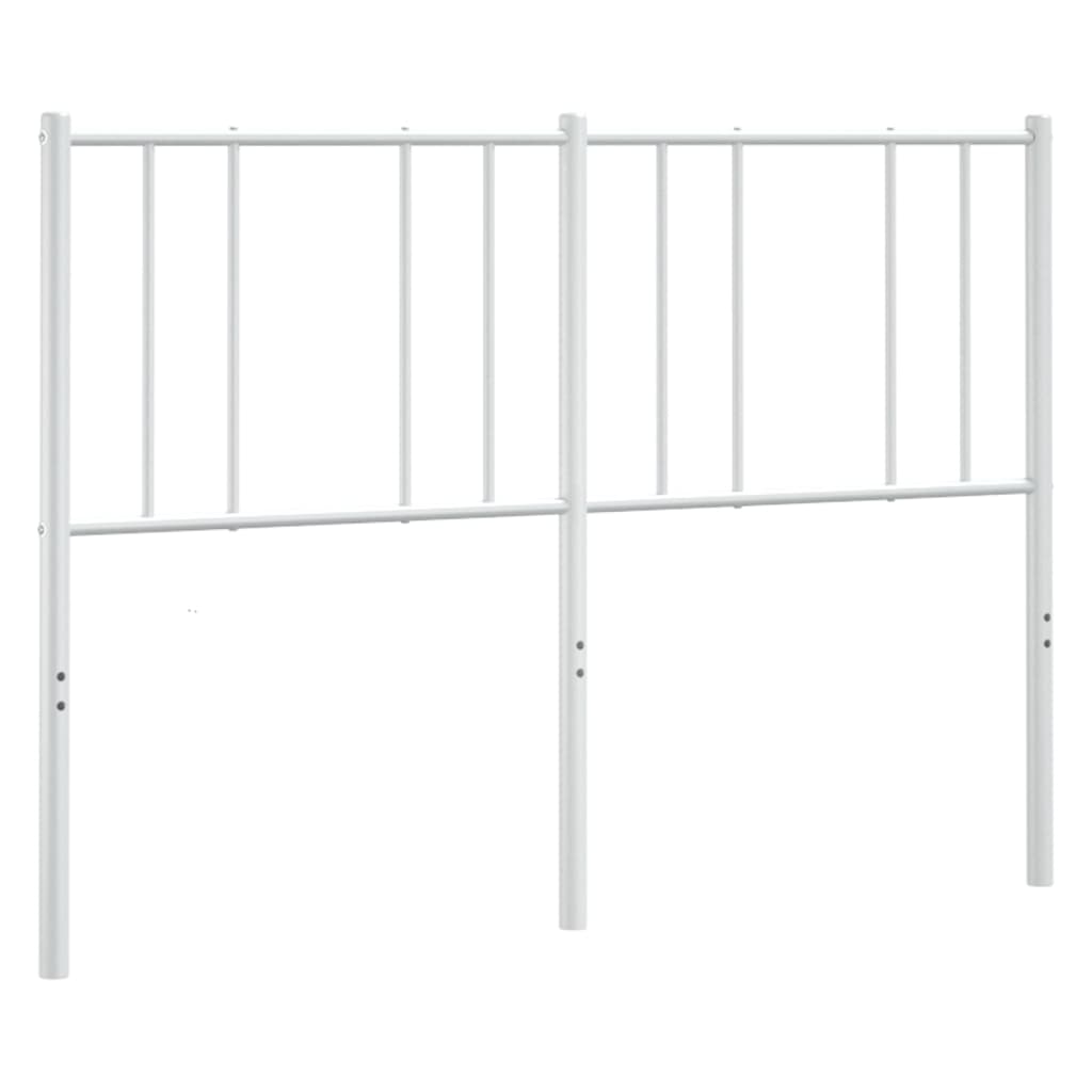 Ersatz-Kopfteil Metall Weiß 120 cm