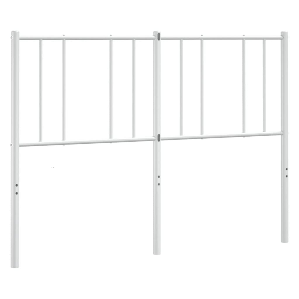 Ersatz-Kopfteil Metall Weiß 135 cm