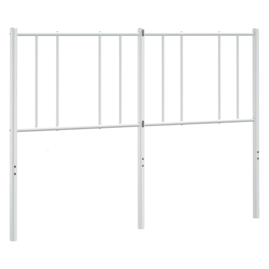 Ersatz-Kopfteil Metall Weiß 150 cm