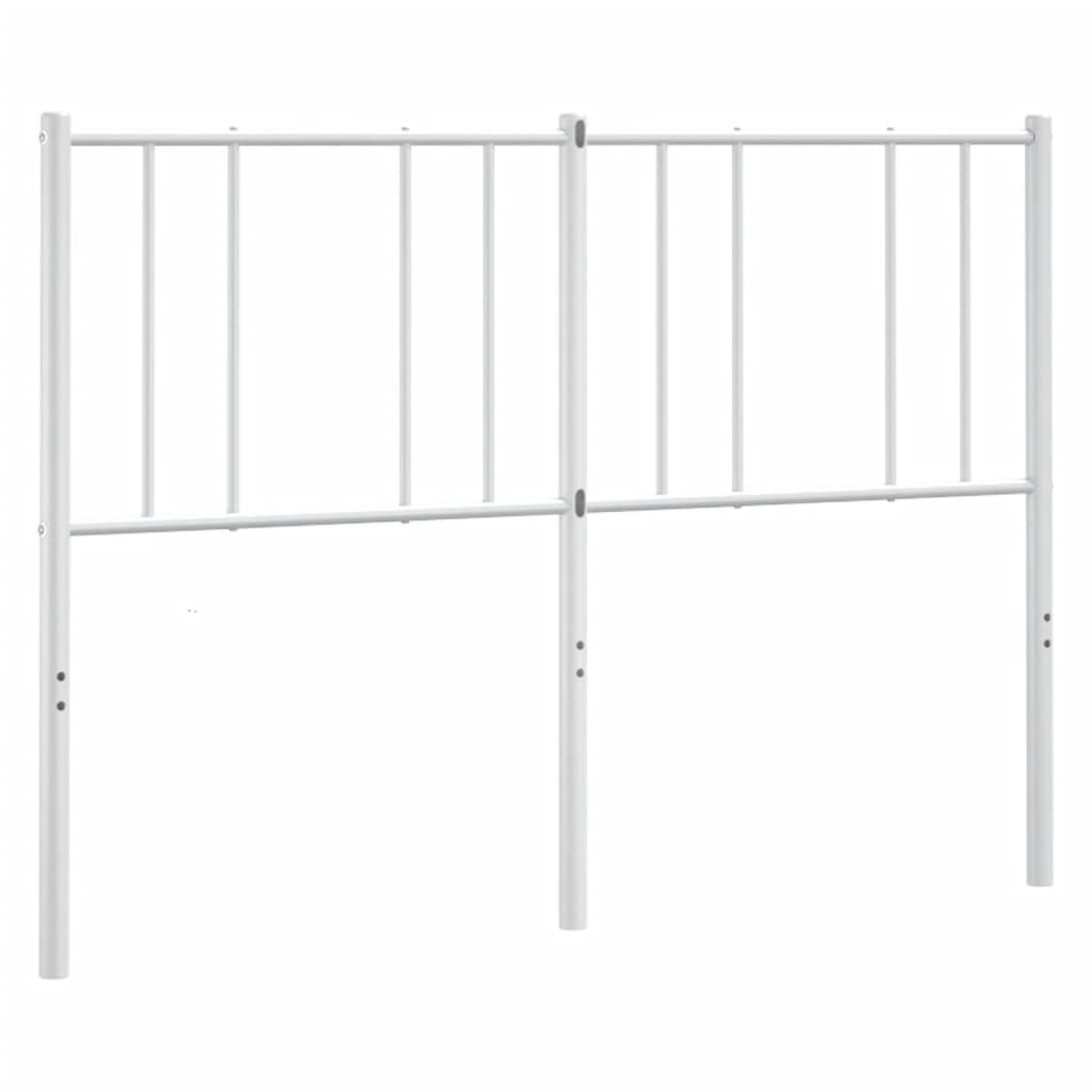 Ersatz-Kopfteil Metall Weiß 160 cm