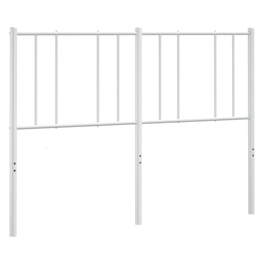 Ersatz-Kopfteil Metall Weiß 160 cm