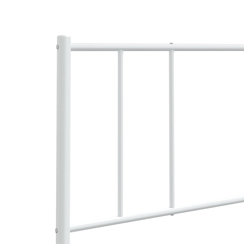 Ersatz-Kopfteil Metall Weiß 160 cm