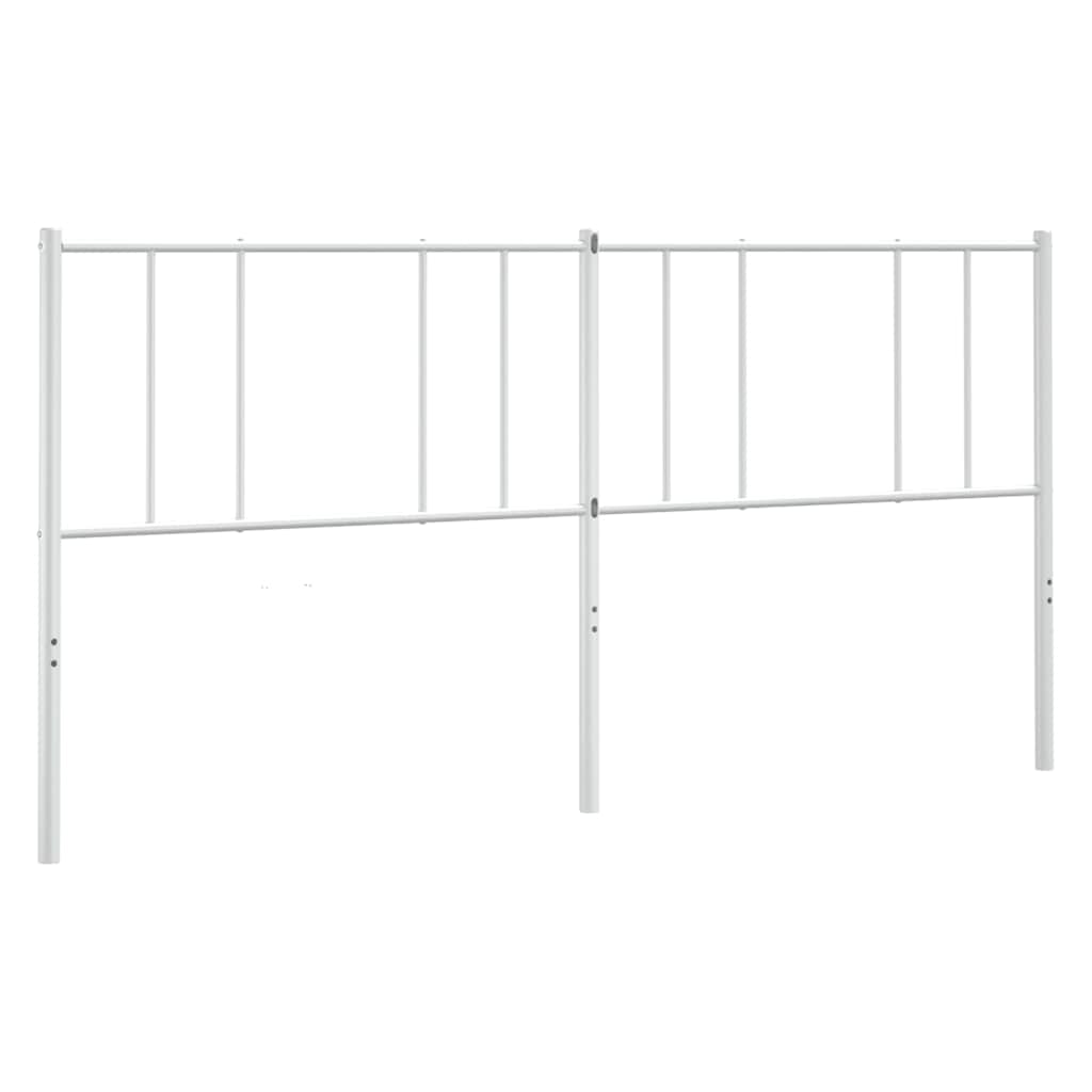 Ersatz-Kopfteil Metall Weiß 180 cm