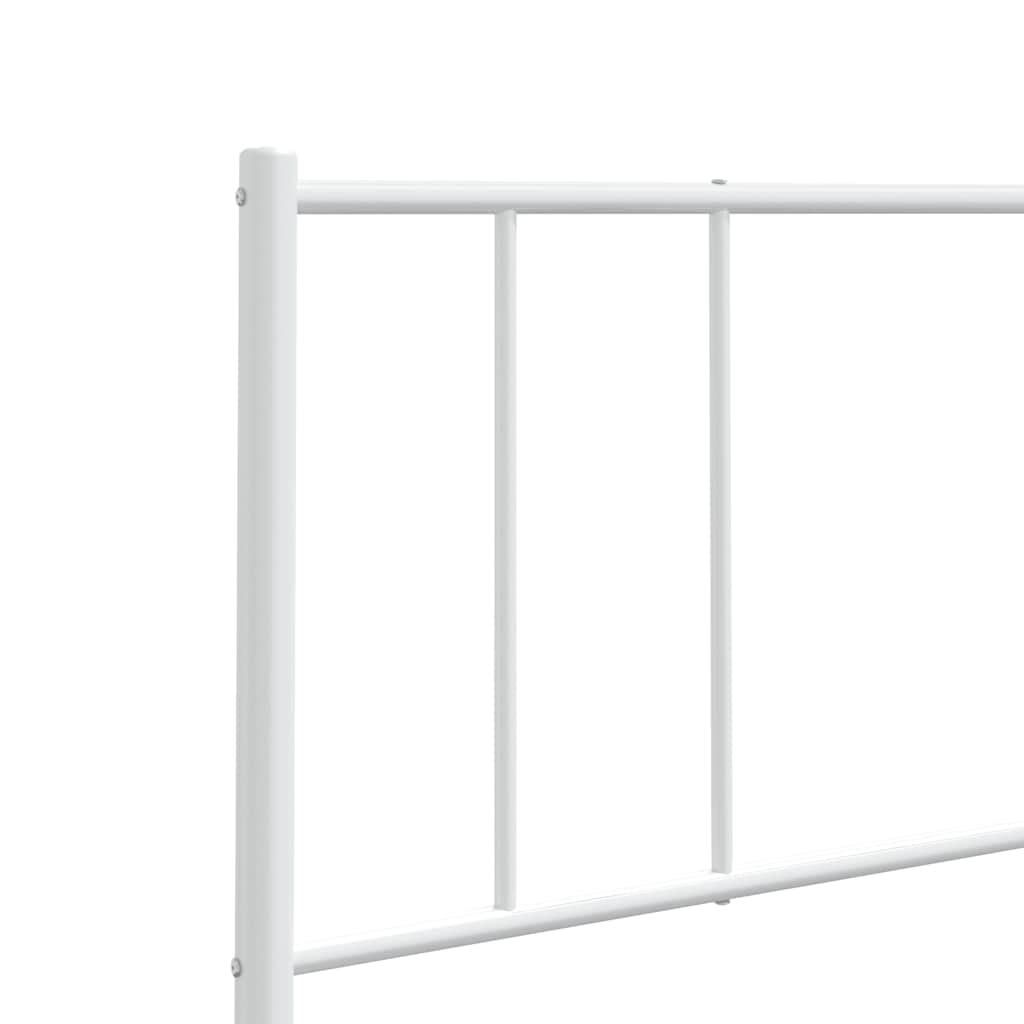 Ersatz-Kopfteil Metall Weiß 180 cm